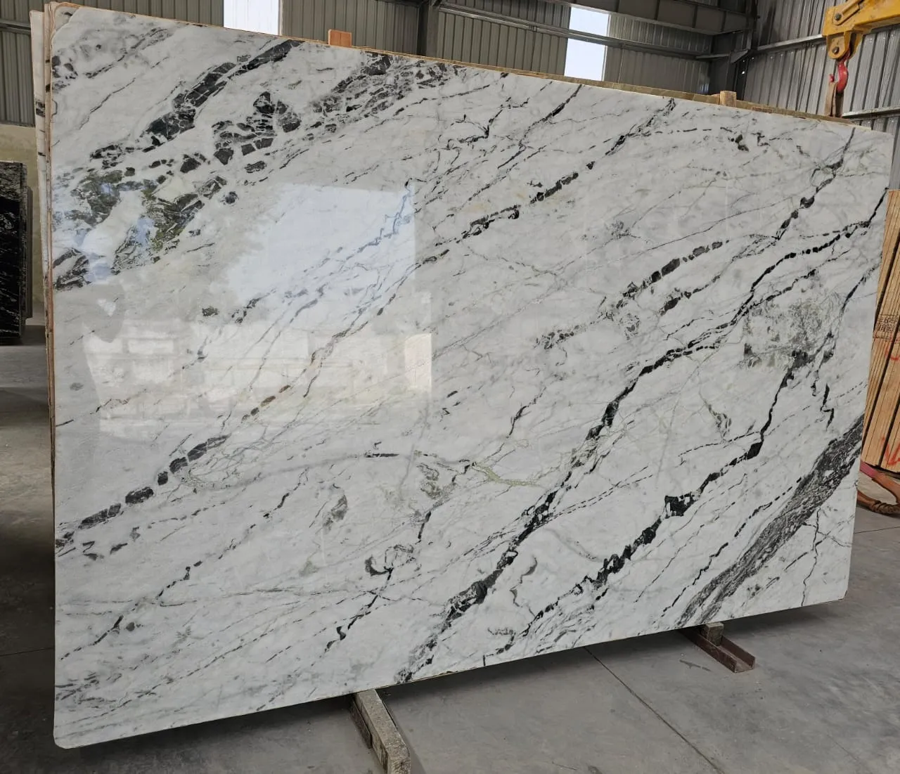 White marble slab