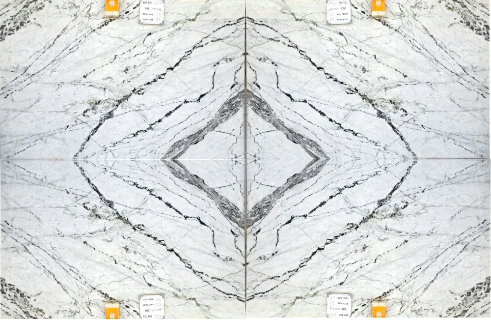 4-Way Bookmatched Marble Slabs